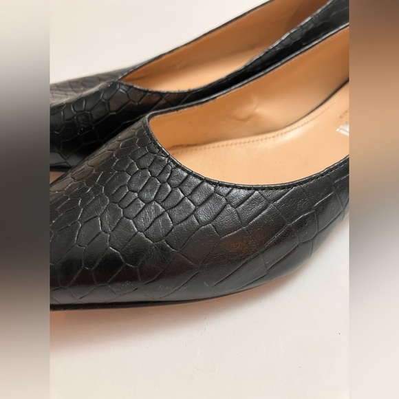 NAPOLEONI Italian all leather croc embossed flats - Picture 6 of 6